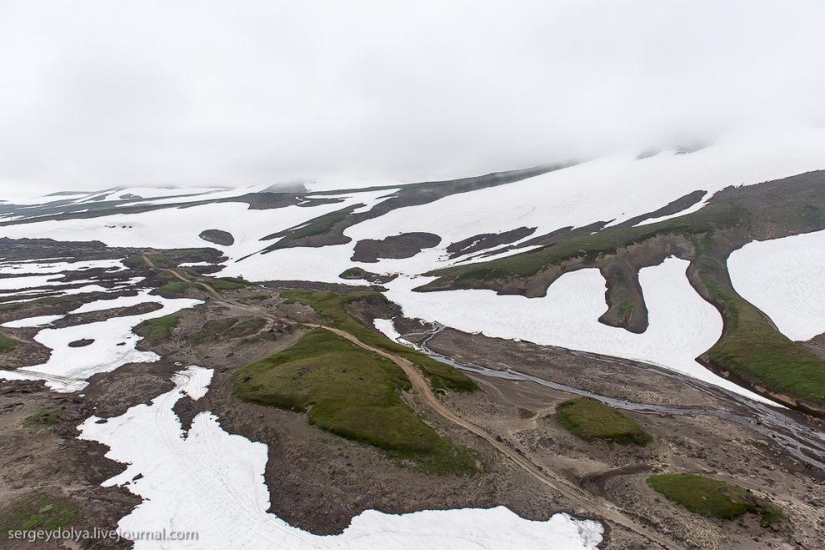 Kamchatka desde el aire