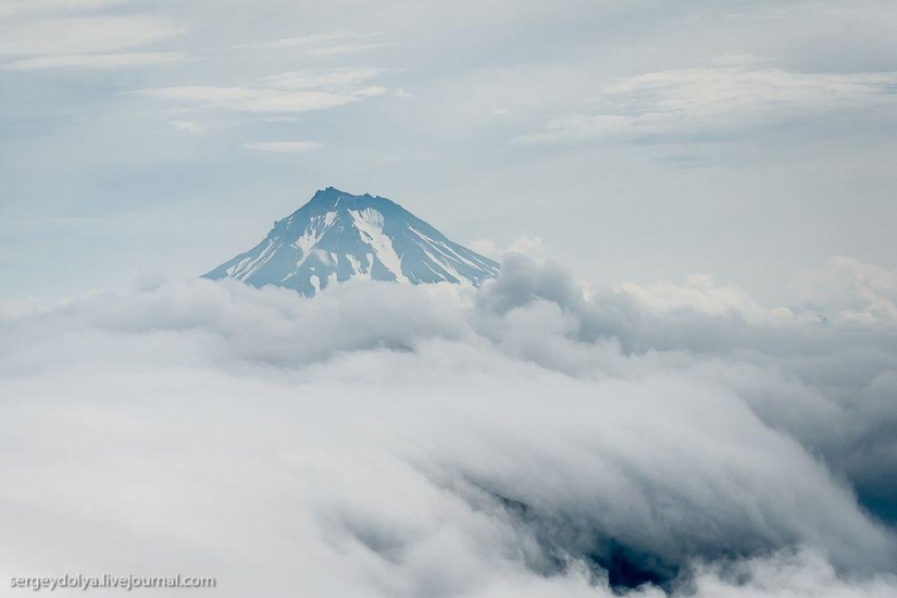 Kamchatka desde el aire
