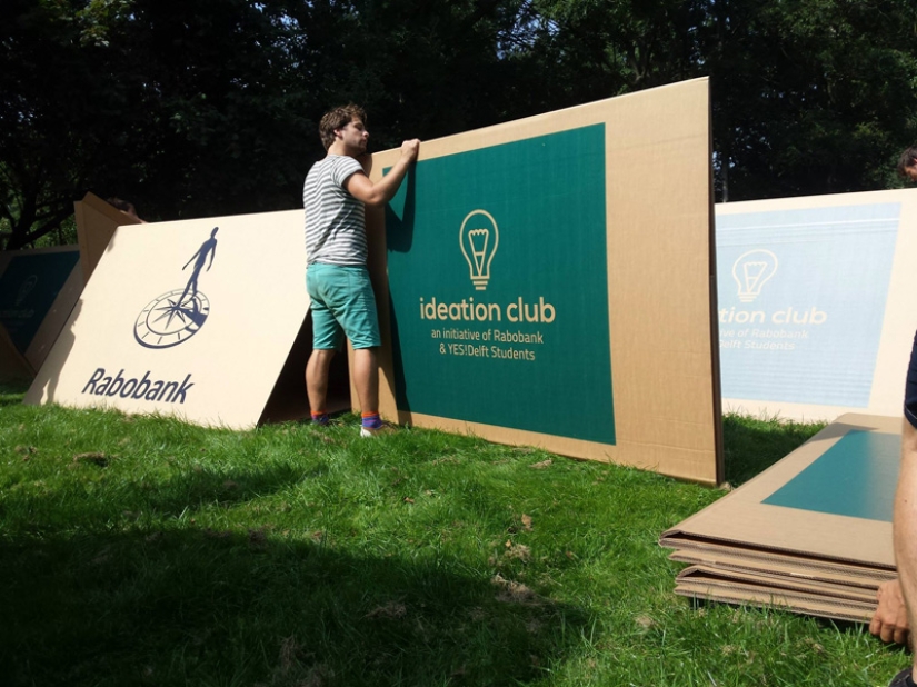 KarTent - carpas de cartón para festivales de música KarTent - carpas de cartón para festivales de música