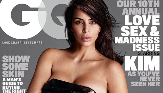 Kim Kardashian is at it again: a new candid photo shoot for GQ men's magazine Kim Kardashian is at it again: a new candid photo shoot for GQ men's magazine