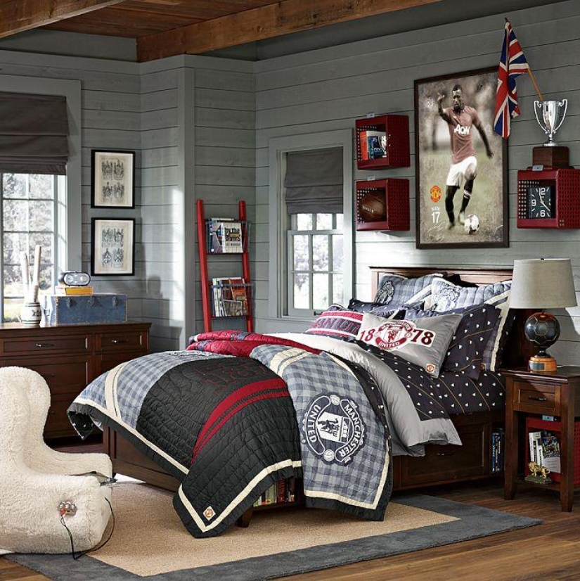 La decoración de las habitaciones de los adolescentes estadounidenses