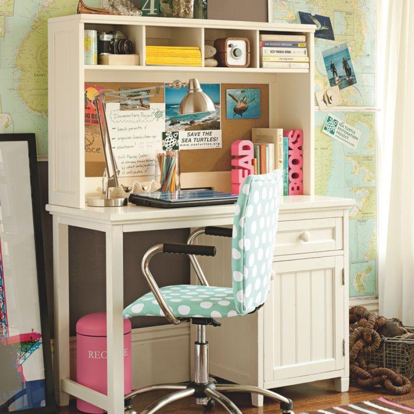 La decoración de las habitaciones de los adolescentes estadounidenses