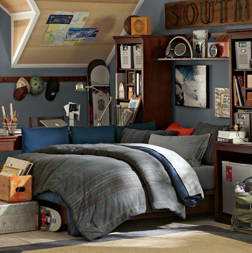 La decoración de las habitaciones de los adolescentes estadounidenses