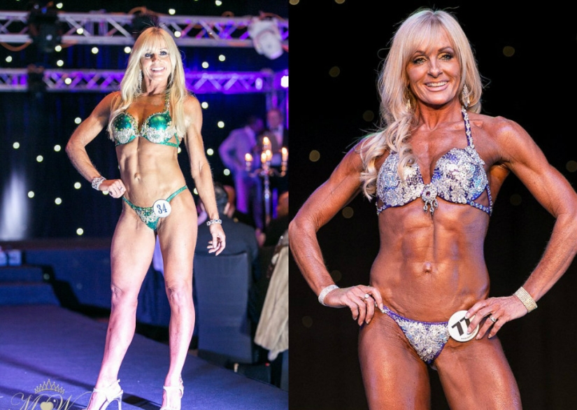 La edad no es un obstáculo: culturista británica de 52 años conquista concursos de bikini