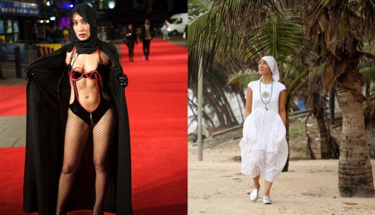 La estrella de Bollywood renunció a los senos de silicona, los atuendos reveladores y un estilo de vida glamoroso para convertirse en monja