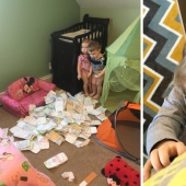 "La gente pregunta constantemente cómo es tener tres hijos. Respondí con fotos"