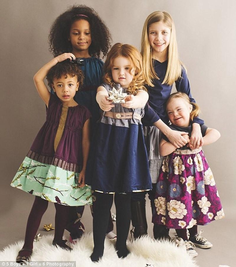 La madre de una niña con síndrome de Down organizó una sesión de fotos para niños con discapacidad para el nuevo curso escolar