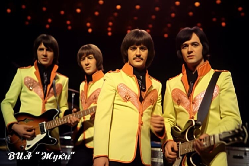 La red neuronal mostró a músicos occidentales en imágenes típicas de la URSS