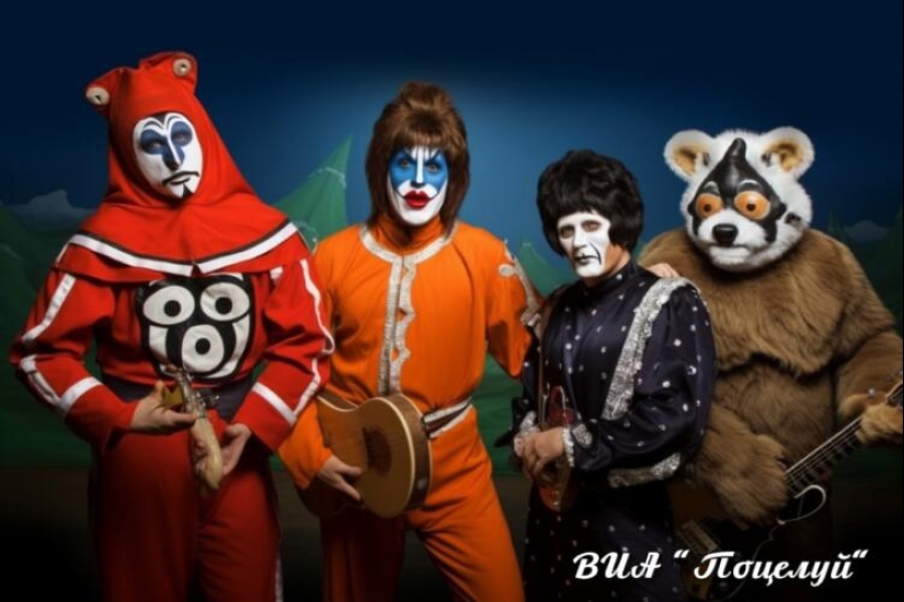 La red neuronal mostró a músicos occidentales en imágenes típicas de la URSS