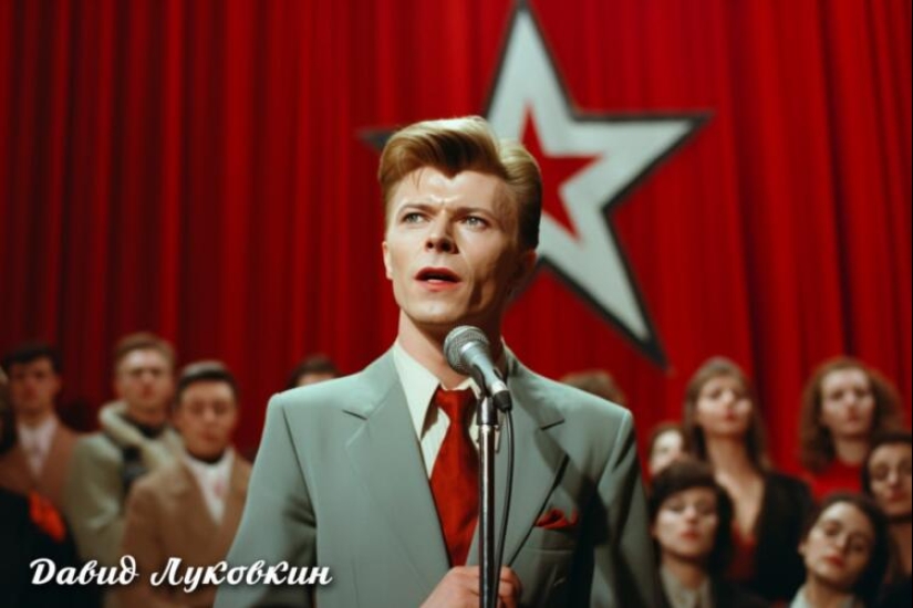 La red neuronal mostró a músicos occidentales en imágenes típicas de la URSS