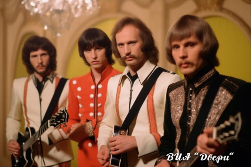 La red neuronal mostró a músicos occidentales en imágenes típicas de la URSS