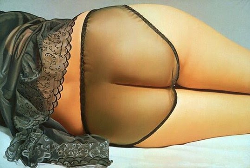 La sexualidad de los muslos femeninos en ropa interior del artista estadounidense John Kaser La sexualidad de los muslos femeninos en ropa interior del artista estadounidense John Kaser