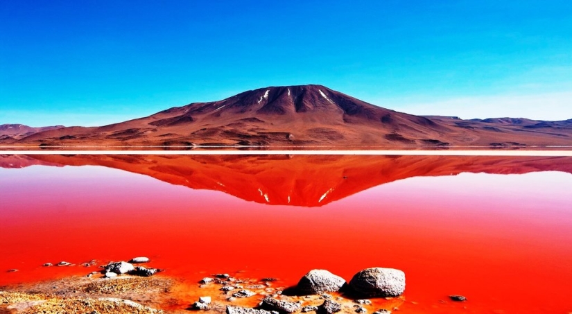Laguna Sangrienta en Bolivia