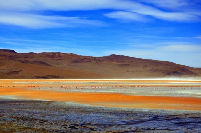 Laguna Sangrienta en Bolivia
