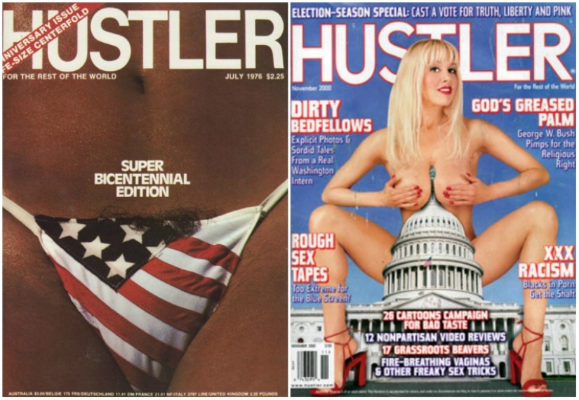 Las 10 portadas más escandalosas de la revista Hustler Las 10 portadas más escandalosas de la revista Hustler