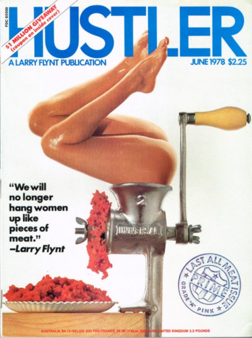 Las 10 portadas más escandalosas de la revista Hustler Las 10 portadas más escandalosas de la revista Hustler