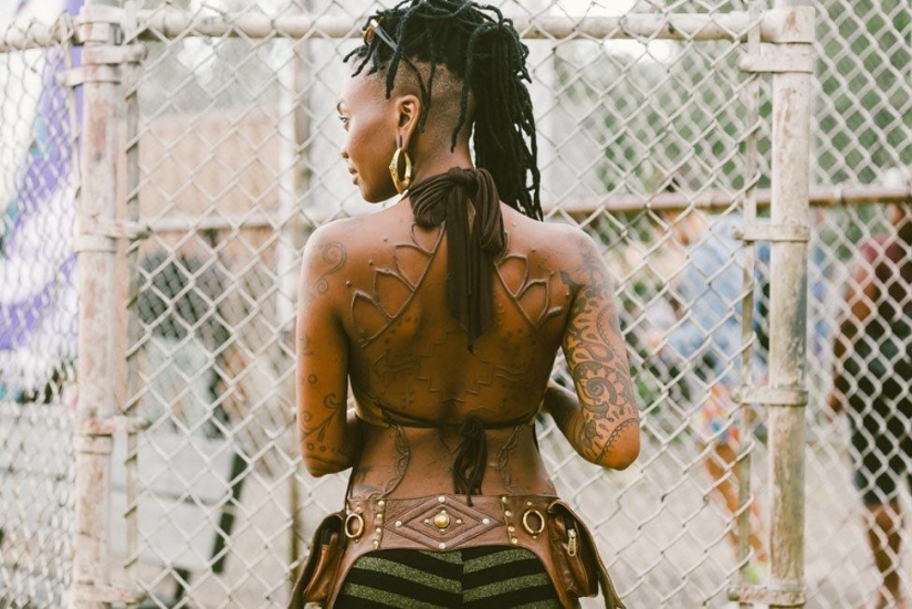 Las chicas más elegantes y hermosas del festival Afropunk-2014