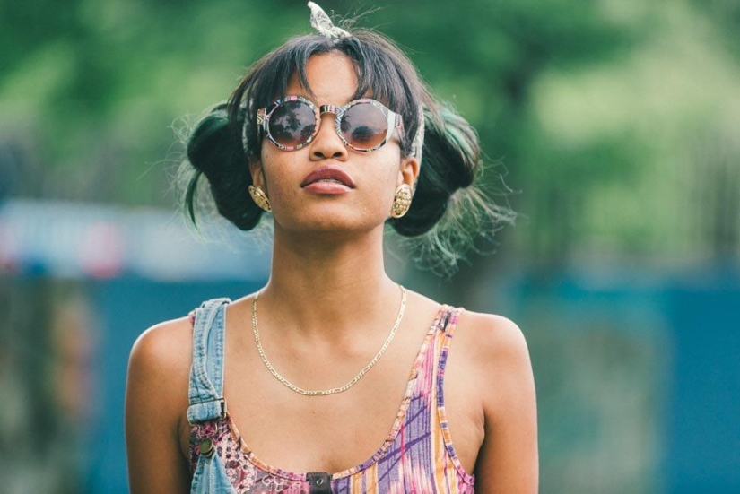 Las chicas más elegantes y hermosas del festival Afropunk-2014