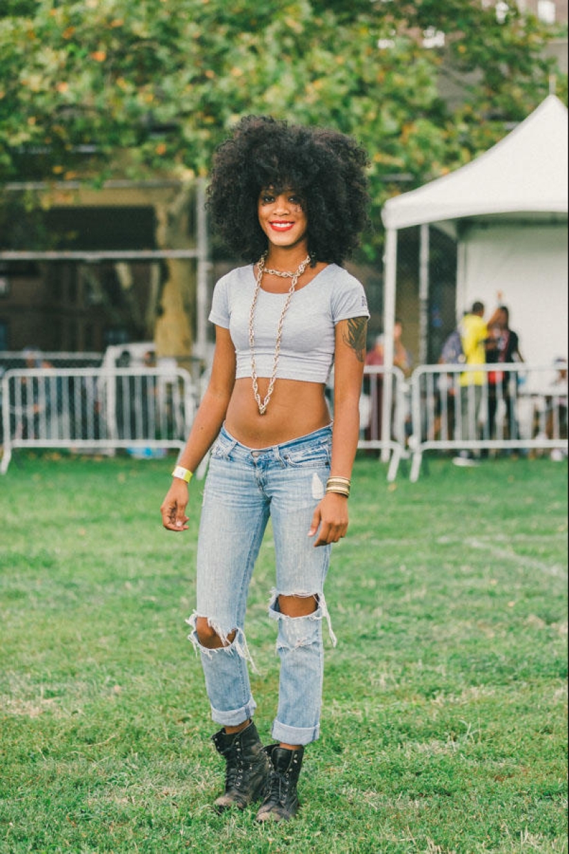 Las chicas más elegantes y hermosas del festival Afropunk-2014