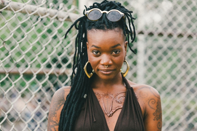 Las chicas más elegantes y hermosas del festival Afropunk-2014