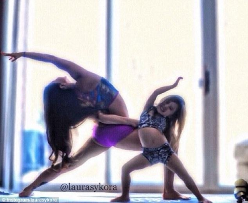 Las clases de yoga de mamá e hija han conquistado el mundo