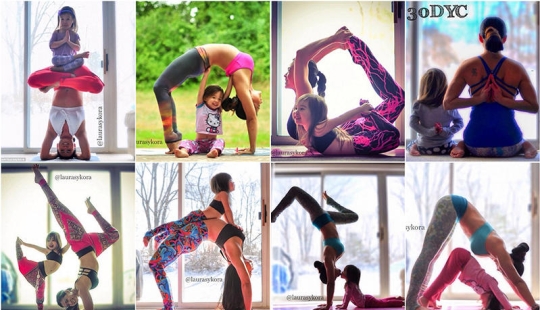 Las clases de yoga de mamá e hija han conquistado el mundo Las clases de yoga de mamá e hija han conquistado el mundo