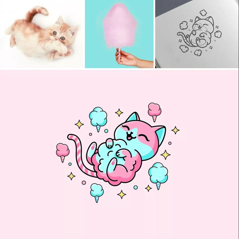 “Las inspiraciones pueden venir de todas partes”: 15 lindas ilustraciones de este diseñador de logotipos