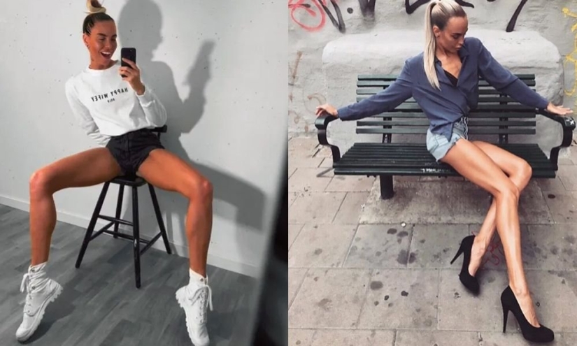 Legs 108 centimeters long: fitness beauty Iya Ostergren fell in love with her figure the whole world