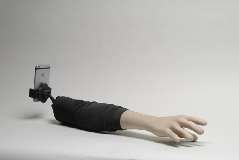 Lend a Helping Hand: Selfie Stick by Artists Crowe and Schnee