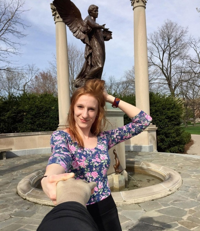 Lend a Helping Hand: Selfie Stick by Artists Crowe and Schnee