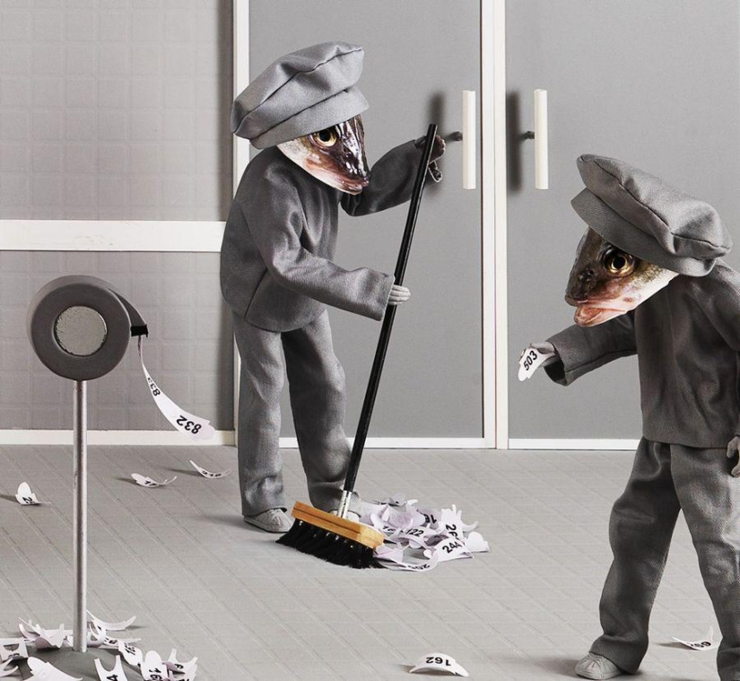 Les Temps Modernes is a whimsical project that parodies modern society