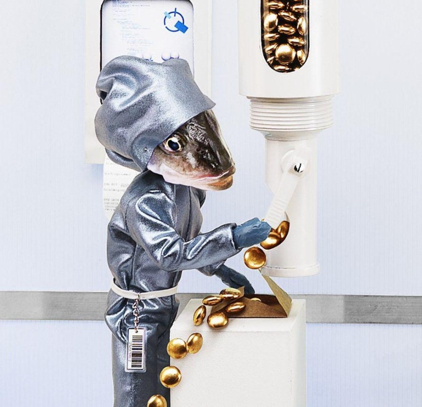 Les Temps Modernes is a whimsical project that parodies modern society