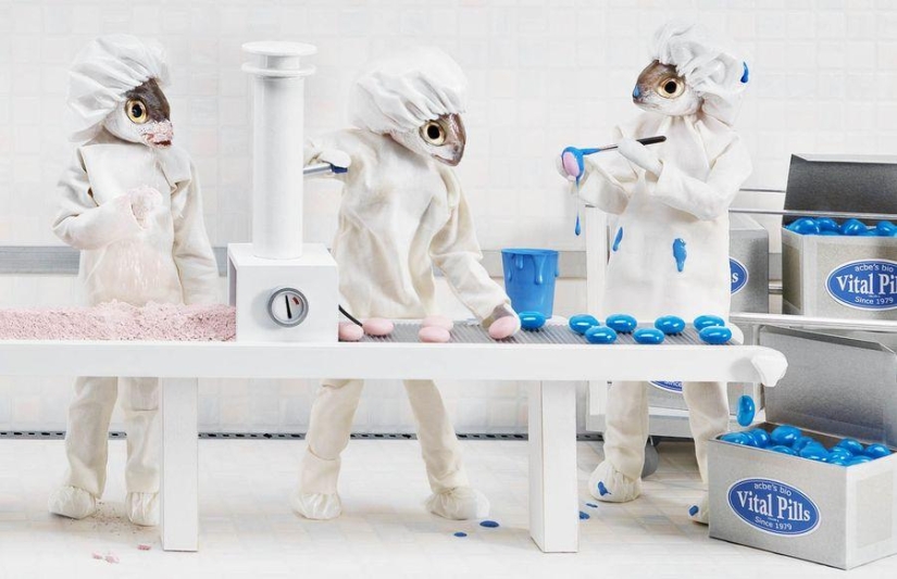 Les Temps Modernes is a whimsical project that parodies modern society