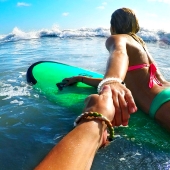 Let's go: Christian Leblanc follows his girlfriend around the world