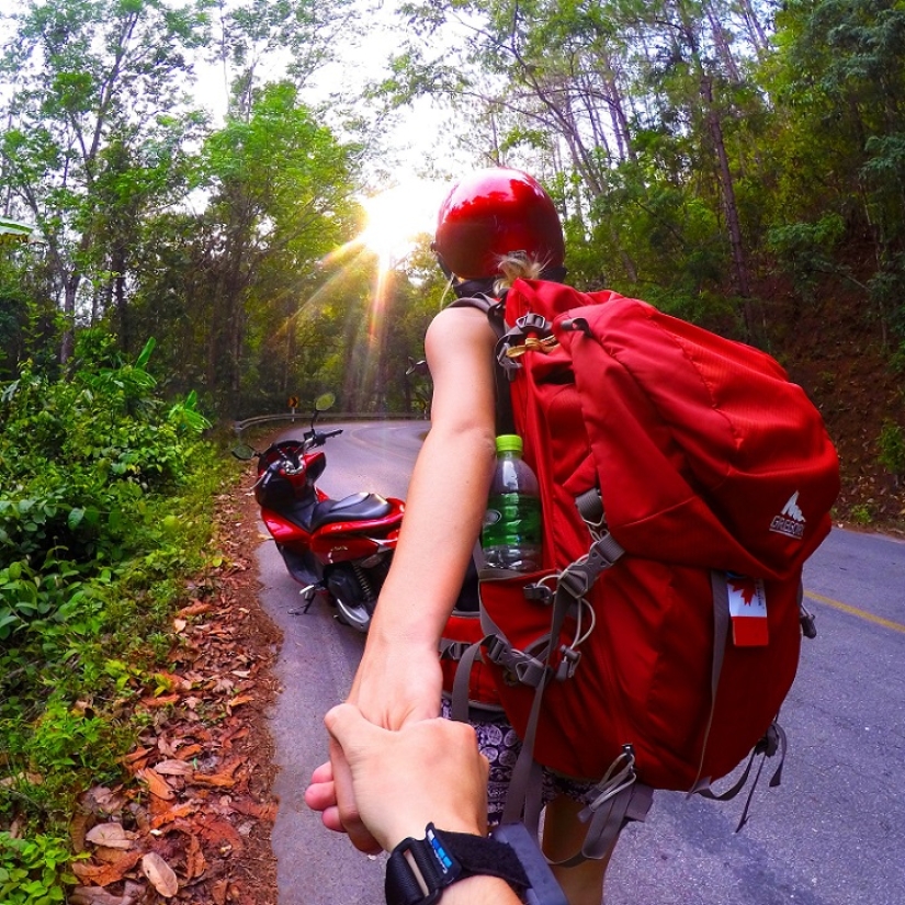 Let's go: Christian Leblanc follows his girlfriend around the world