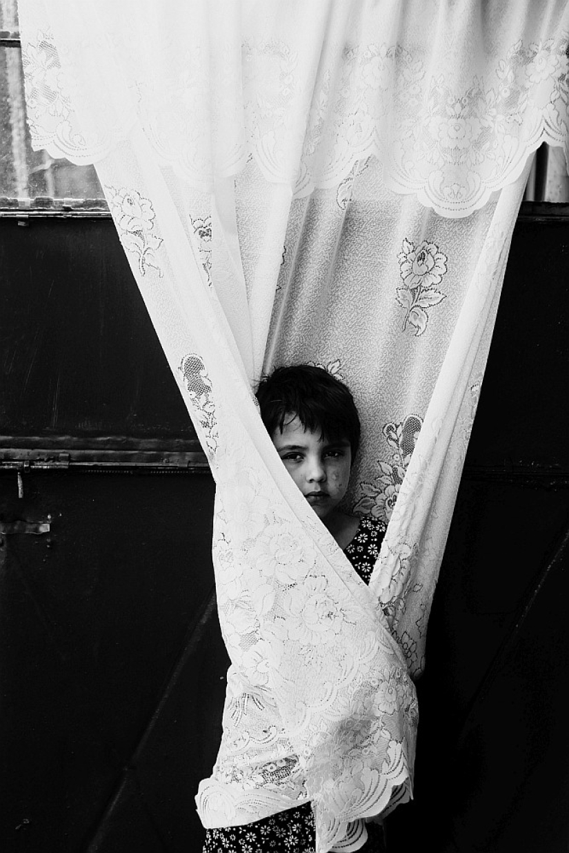 Little lover of reincarnations from the Romanian village