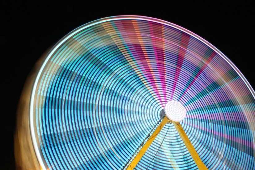 Long exposure Ferris wheels