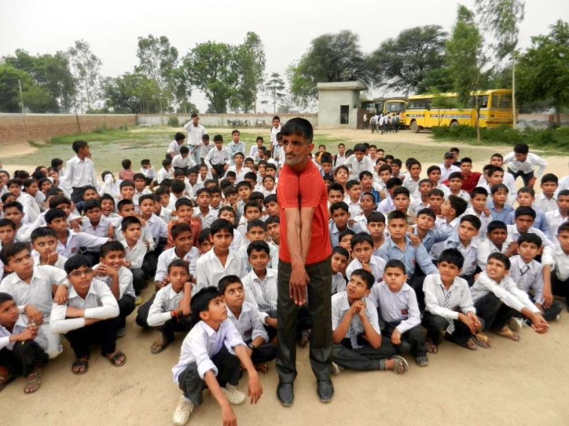 Looks like we found a live rubber man! This is a must see!