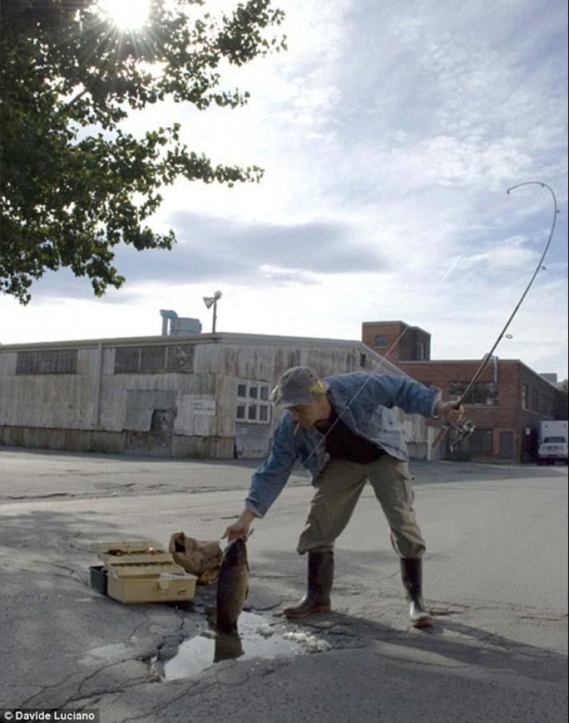 Los baches de la carretera como objeto de arte