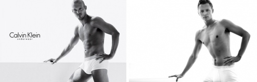 Los hombres comunes se probaron la ropa interior de Calvin Klein