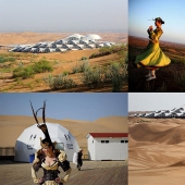 Lotus in the Xiangshawan Desert