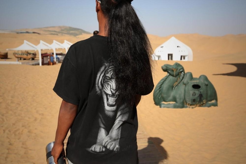 Lotus in the Xiangshawan Desert Lotus in the Xiangshawan Desert