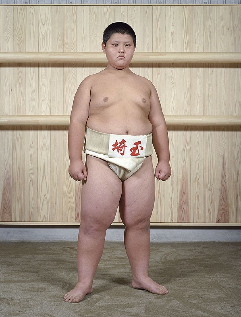 Luchadores de sumo en su juventud Luchadores de sumo en su juventud