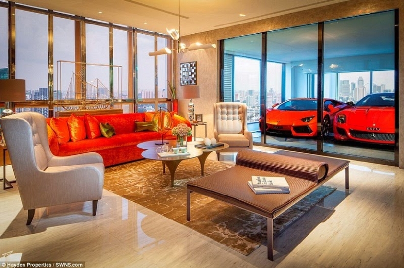 Luxury apartments in Singapore with private garage