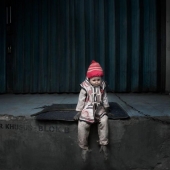 Macacos con máscaras: una vista espeluznante