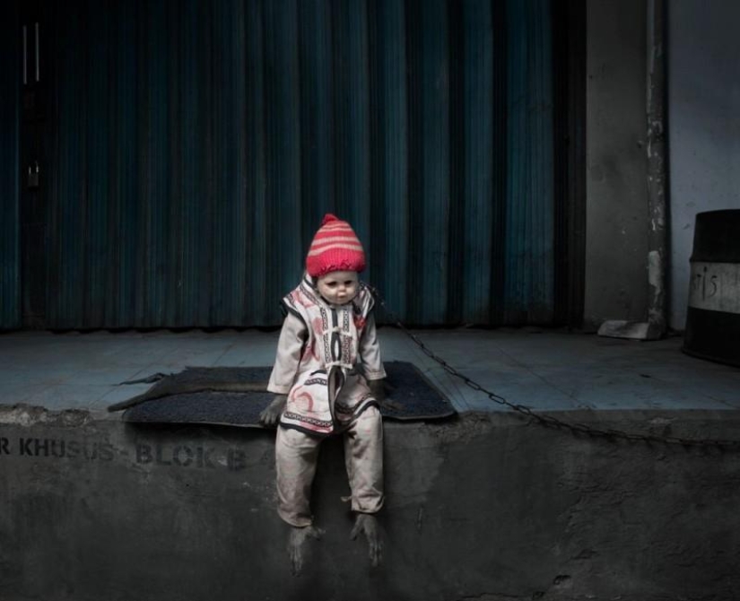 Macaques in masks - an eerie sight Macaques in masks - an eerie sight