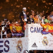 Madrid celebra la victoria del Real Madrid
