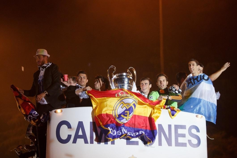 Madrid celebrates Real Madrid victory