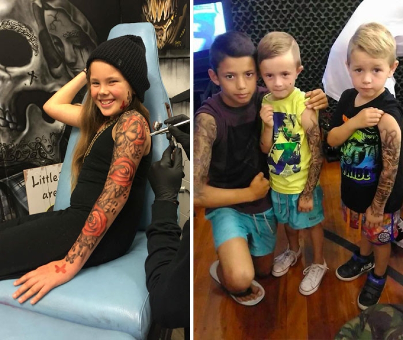 Maestro de Nueva Zelanda hace hermosos tatuajes para niños enfermos Maestro de Nueva Zelanda hace hermosos tatuajes para niños enfermos