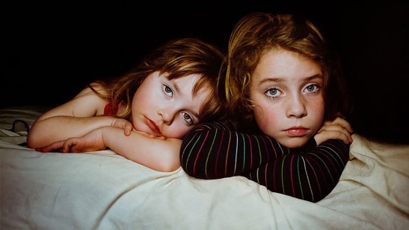 Mamá toma fotos de sus intrépidas hijas